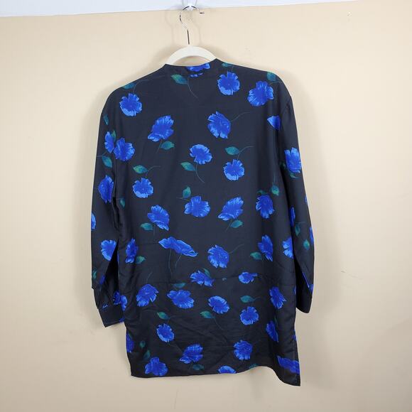 4/$25 Larry Levine Floral Tunic Top women's Size M - Picture 2 of 12